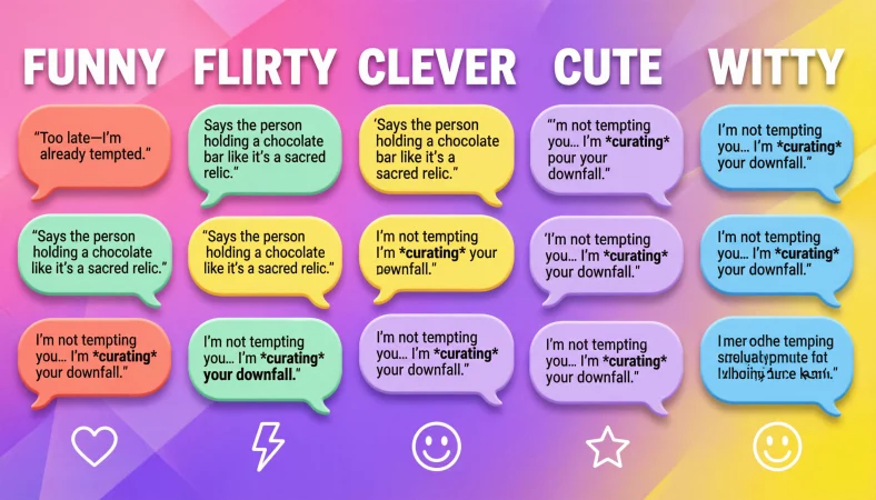 best replies to dont tempt me