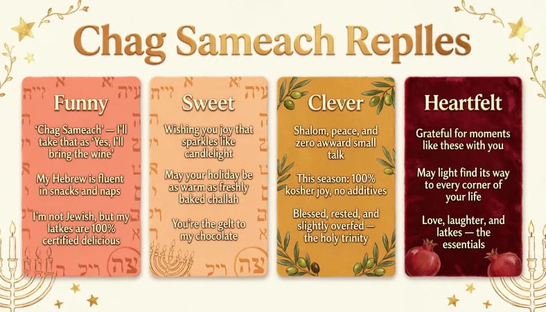 chag Sameach replies