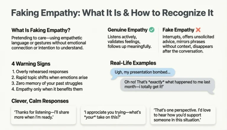 faking empathy meaning