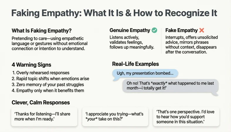 faking empathy meaning