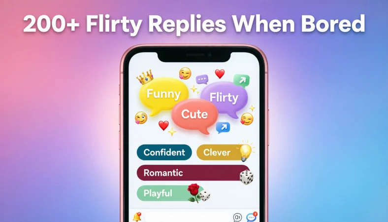 flirty replies when bored