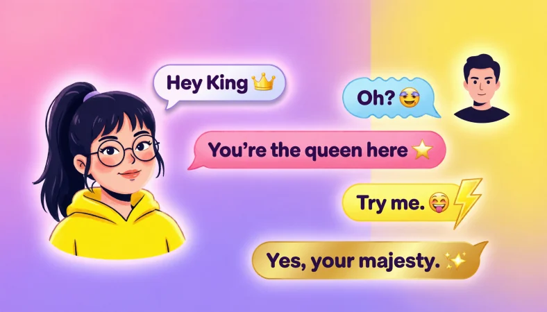 girl calls king responses