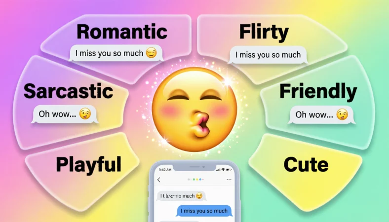 kissy face emoji meaning