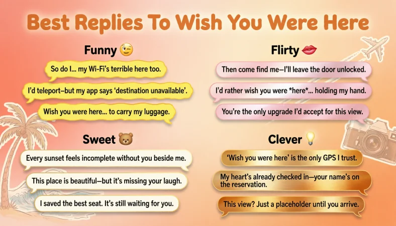 reply to “wish you were here”