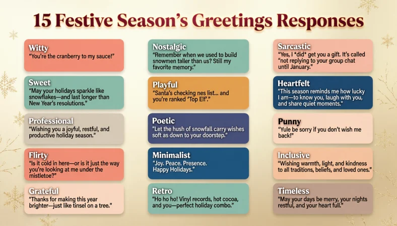 respond seasons greetings