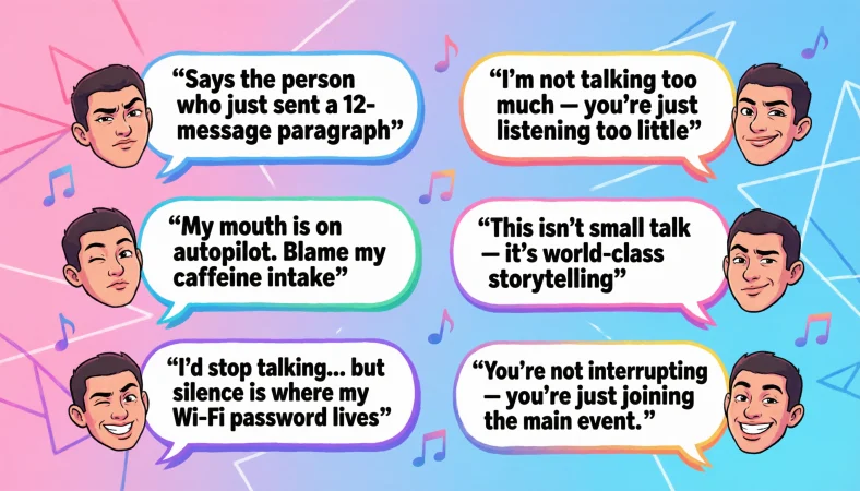 someone says you talk too much