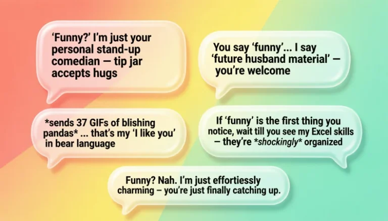 When a girl calls you funny replies