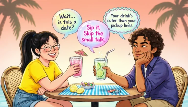 when a guy offers a sip of drink
