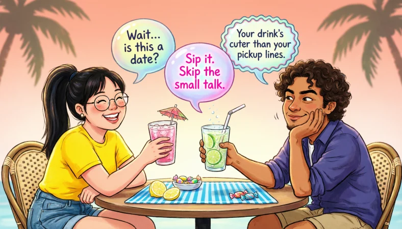 when a guy offers a sip of drink
