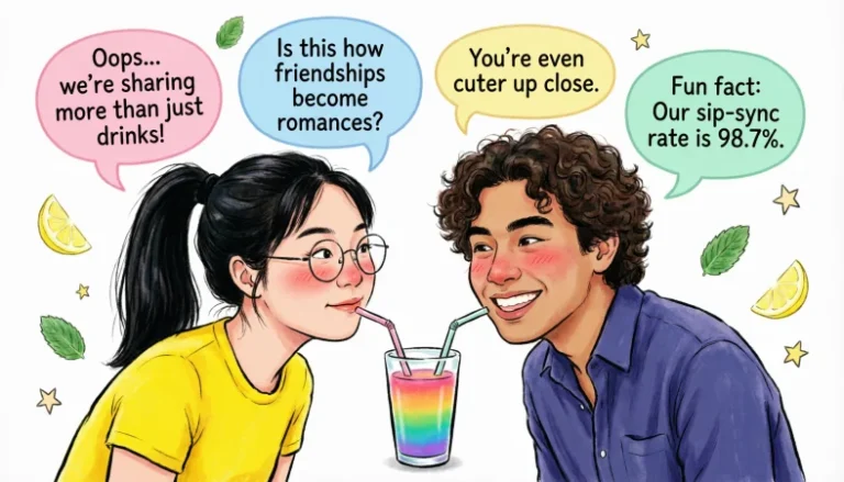 when a guy offers a sip of drink