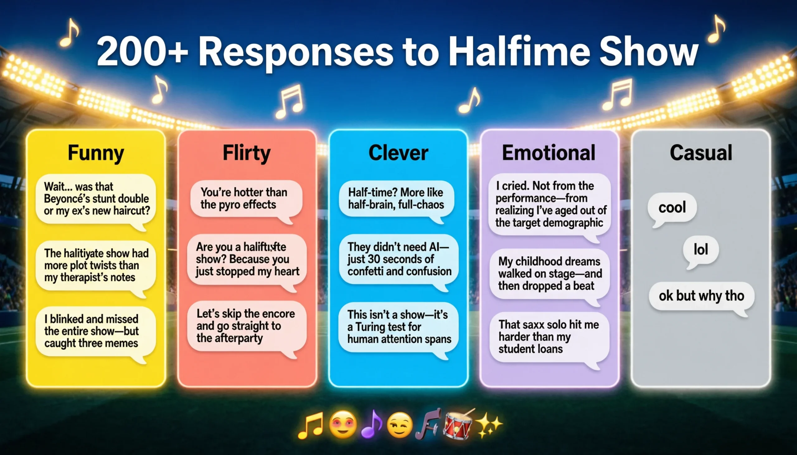 response to halftime show