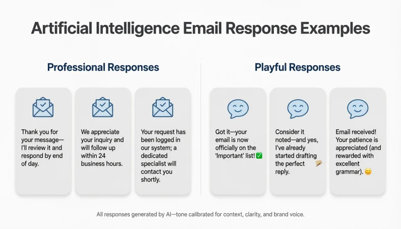 artificial intelligence email response
