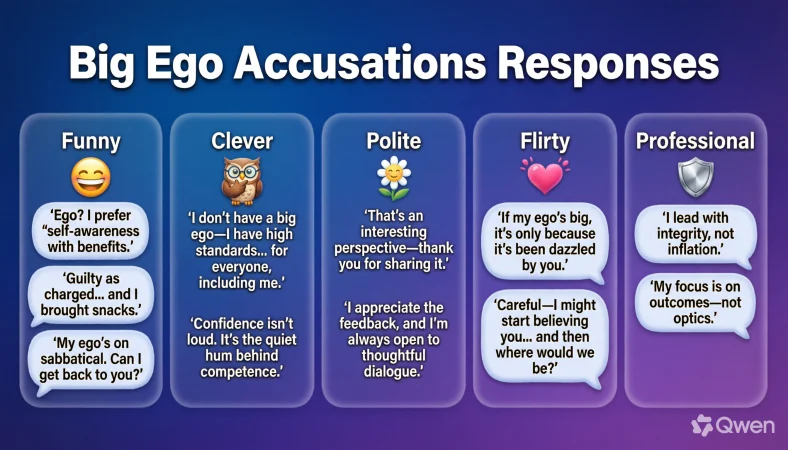 big ego accusations responses