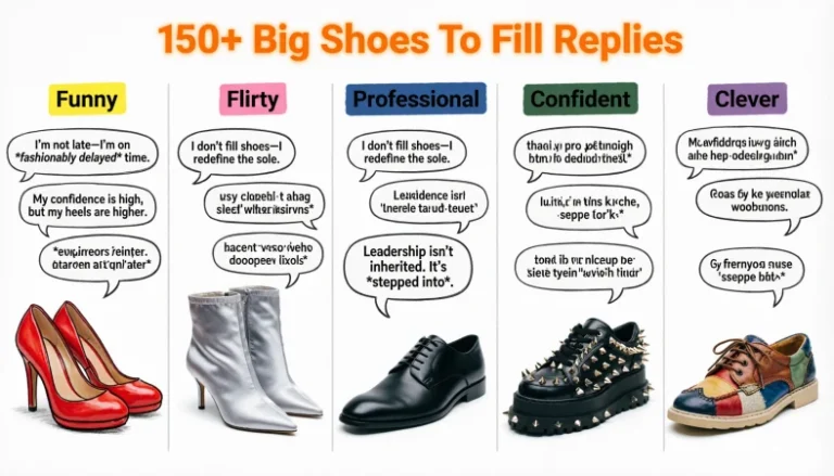 big shoes to fill replies