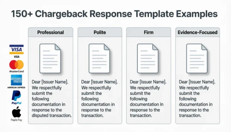 chargeback response template