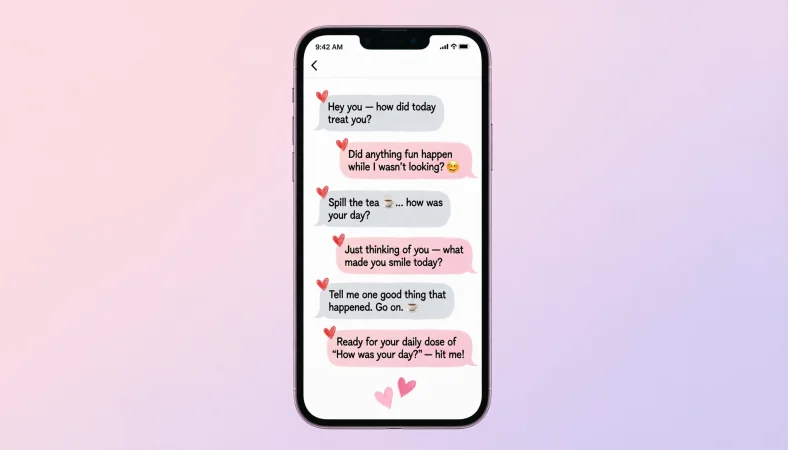 flirty ways to ask how was your day