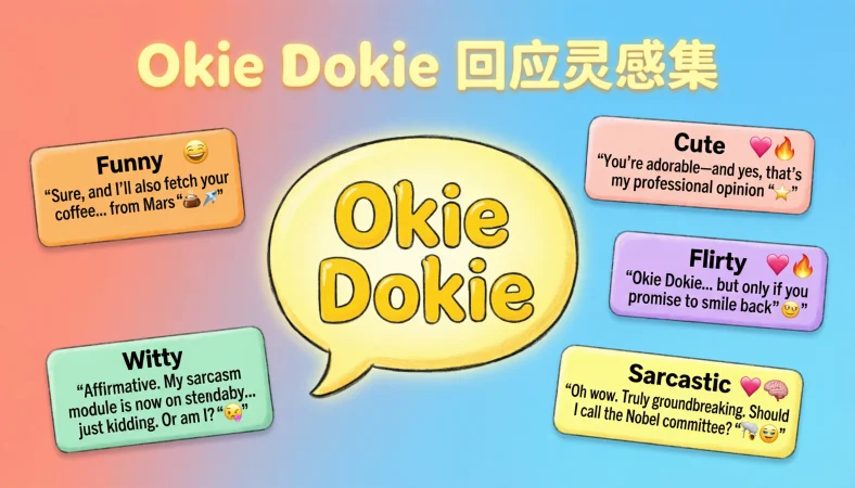 funny replies to “okie dokie”