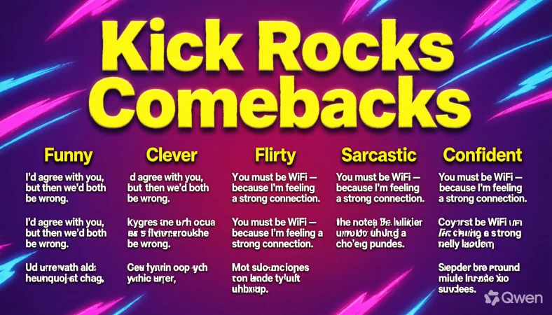 kick rocks comebacks