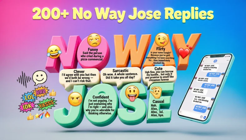 no way Jose replies