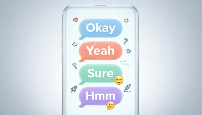 one word replies from girl