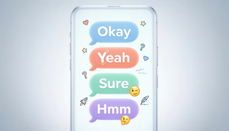 one word replies from girl