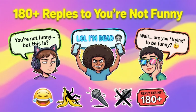 replies to you’re not funny