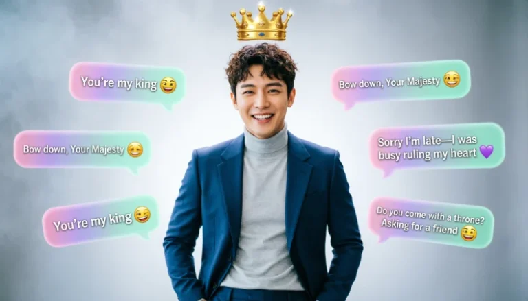 replies when a girl calls you king