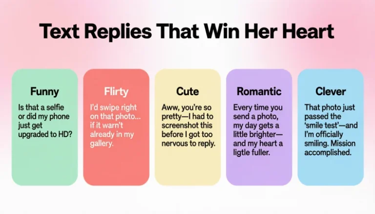 replies when she sends pictures