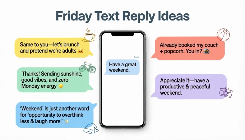 reply to “have a great weekend”