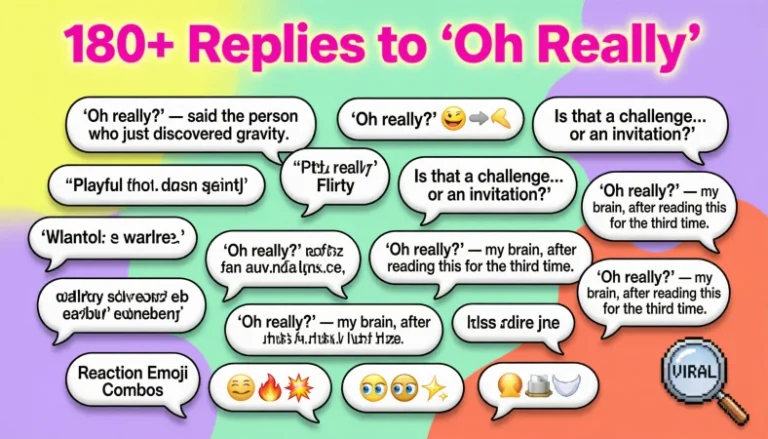 reply to oh really