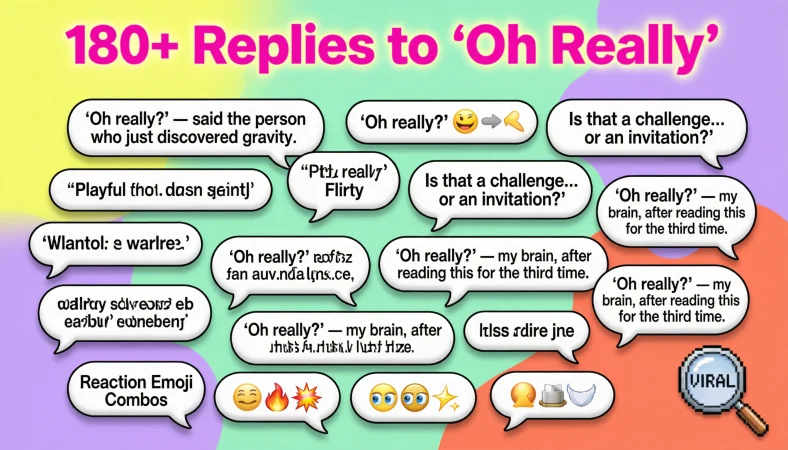 reply to oh really