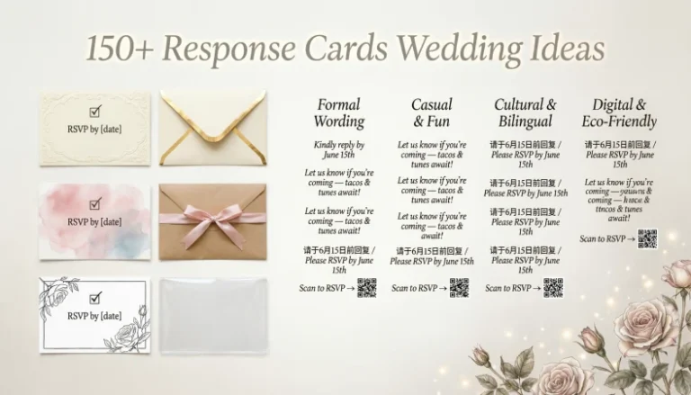 response cards wedding