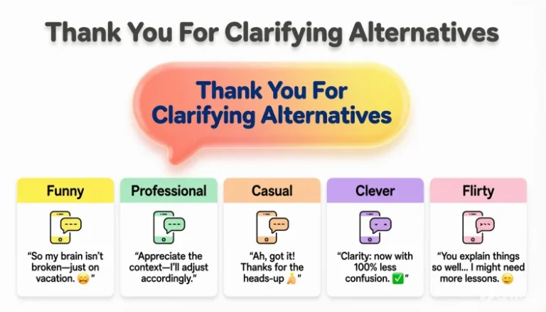 Thank you for clarifying alternatives
