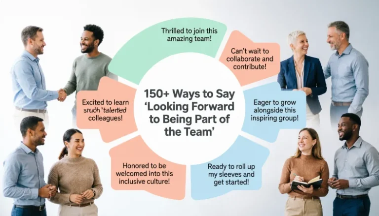 ways to say looking forward to being part of the team