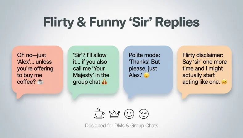 when someone calls you sir replies