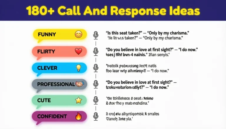 call and response ideas