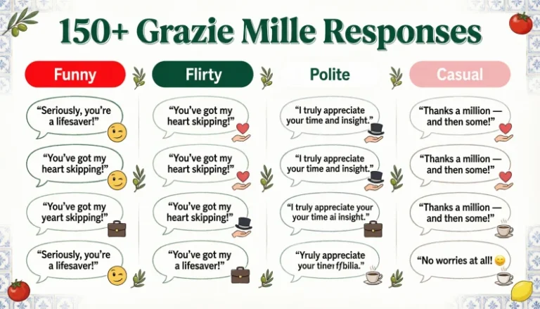 grazie mille response