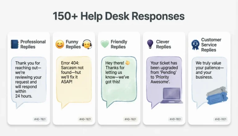 help desk responses