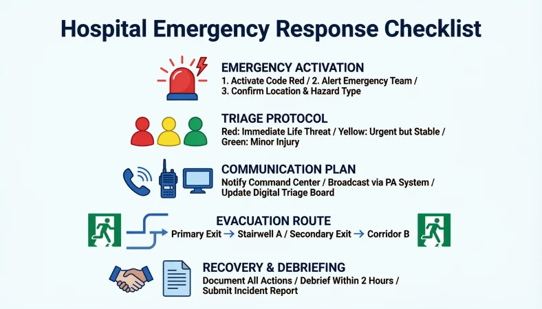 hospital emergency checklist response